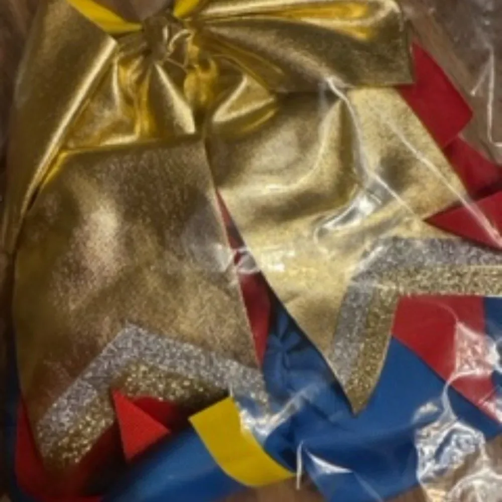 Bundle of (3) Cheer Bows Patrotic B8171 Handmade NWT Boutique